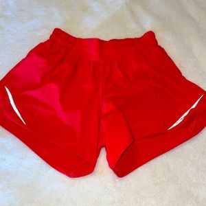 Bright red lululemon shorts❤️‍🔥 size 2